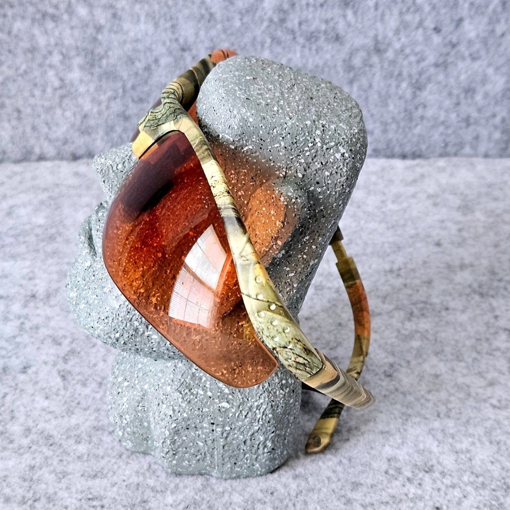 Vintage Camo Wrap Sunglasses Amber Lens GTV Z87+ Sport Tactical Hunting Mens - Picture 3 of 7